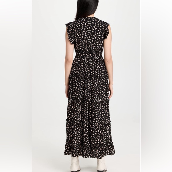NWT! English Factory Floral Ruffle Detail Long Dress Sz XS - Picture 3 of 8